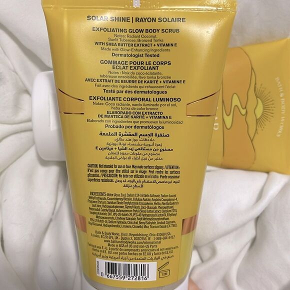 NEW- Bath & Body Works- Solar Shine Body Scrub - Picture 3 of 3